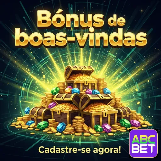 Promoção de bônus de boas-vindas do site abcbet para novos usuários.