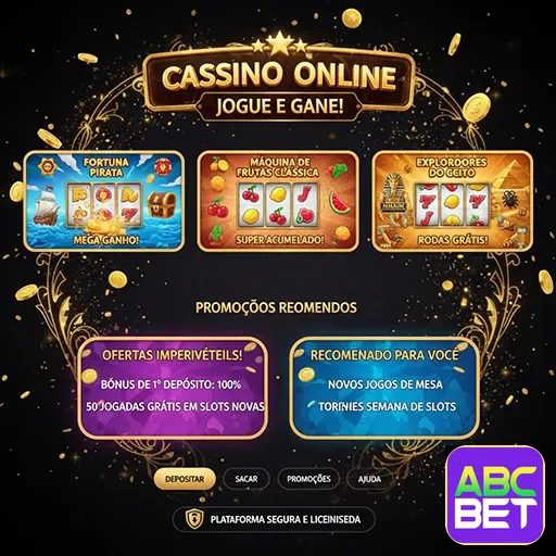 Promoções do cassino online da ABCBet com ofertas especiais e bônus atraentes.